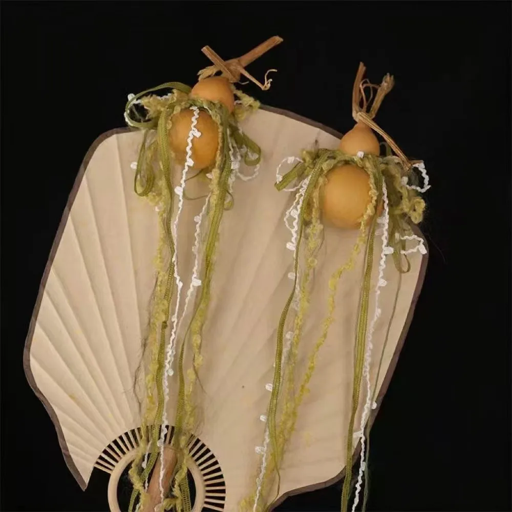 القرع الطراز القديم Hanfu دبوس الشعر التدرج الملونة حبل شرابة البوهيمي العرقية خشنة الرياح خرافة كليب #2