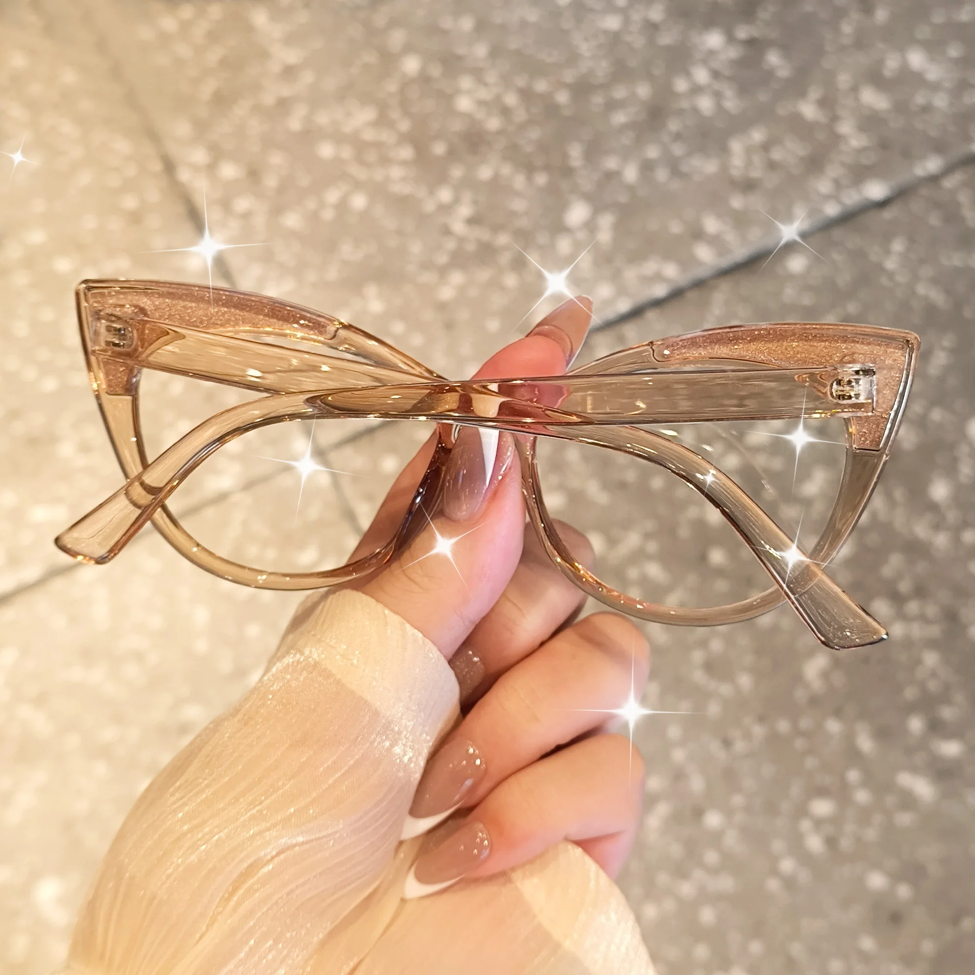 Trendiger Katzenaugen-Brillenrahmen, geeignet für Büro, Netz, Handy, TV-Nutzung, perfekte Geschenke für alltägliche stilvolle Accessoires – Detail 10