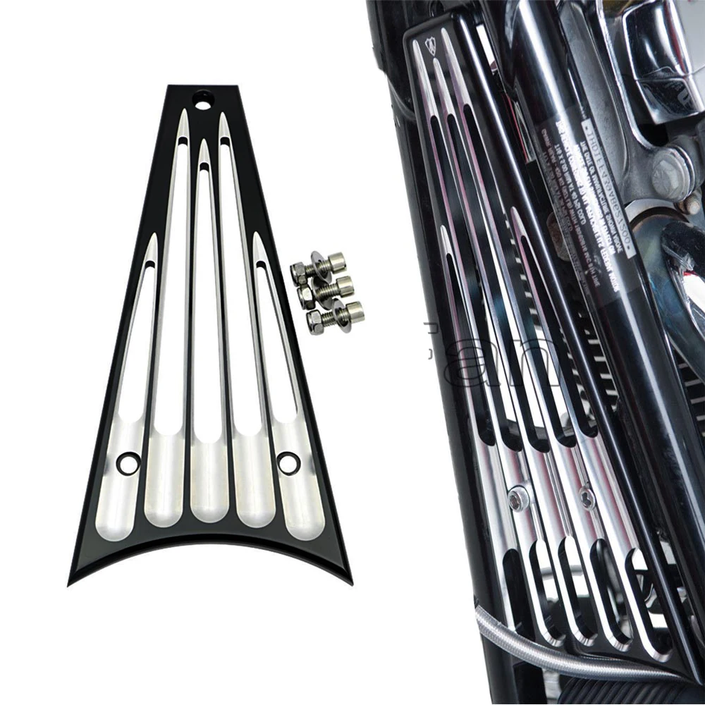 

Motorcycle Black Radiator Frame Grill Cover Aluminum For Harley Touring Street Road Glide 2014-2016 Accessories