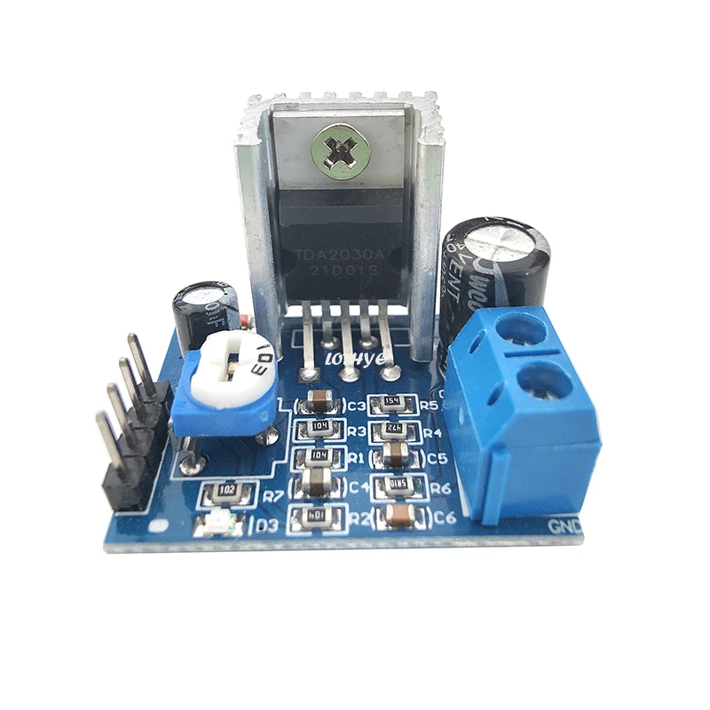 DC 6-12V TDA2030A โมดูลแหล่งจ่ายไฟเดี่ยว Mini Audio TDA2030 เครื่องขยายเสียงดิจิตอล DIY