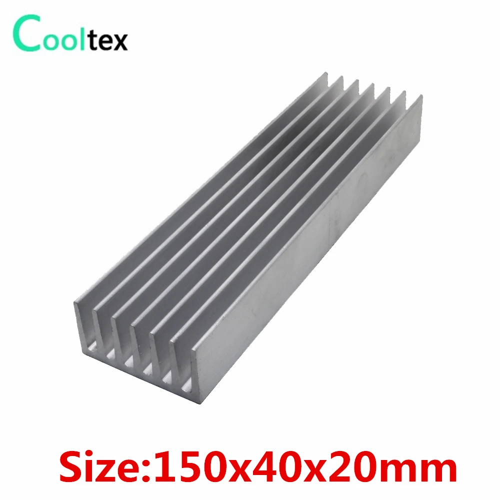 150x40x20mm  Aluminum Heatsink radiator heat sink for Electronic Chip VGA  RAM LED  IC integrated circuit COOLER cooling