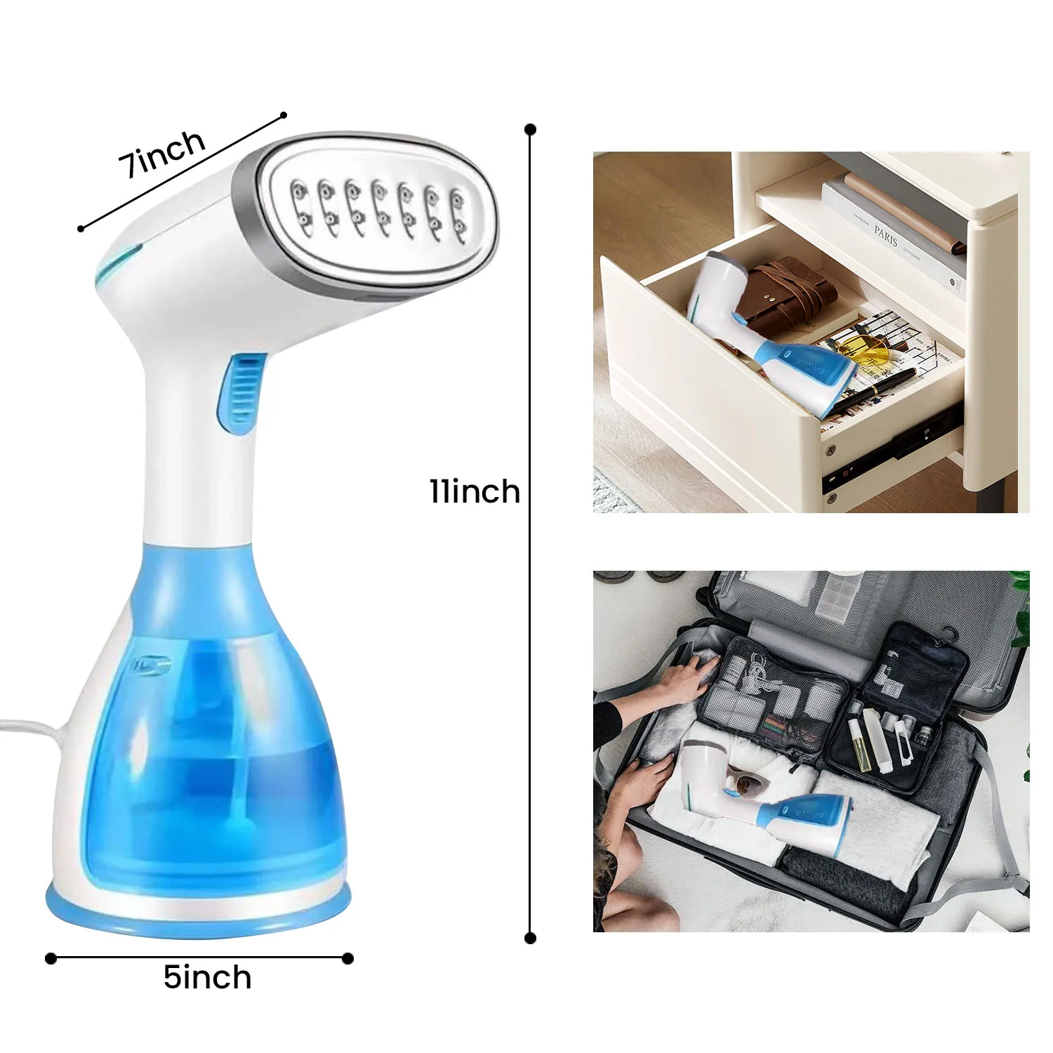 1500W Electric Handheld Garment Steamer Household Fabric Steam Iron 280ml Portable Vertical Fast-Heat For Clothes Ironing