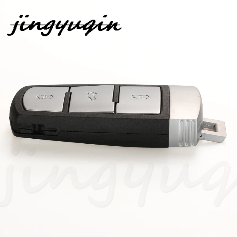 Jingyuqin 3 pulsanti Half Smart/Keyless go Remote Car Key Fob 3C0959752BA/BG 433Mhz ID46/48 Chip per VW Passat Magotan CC