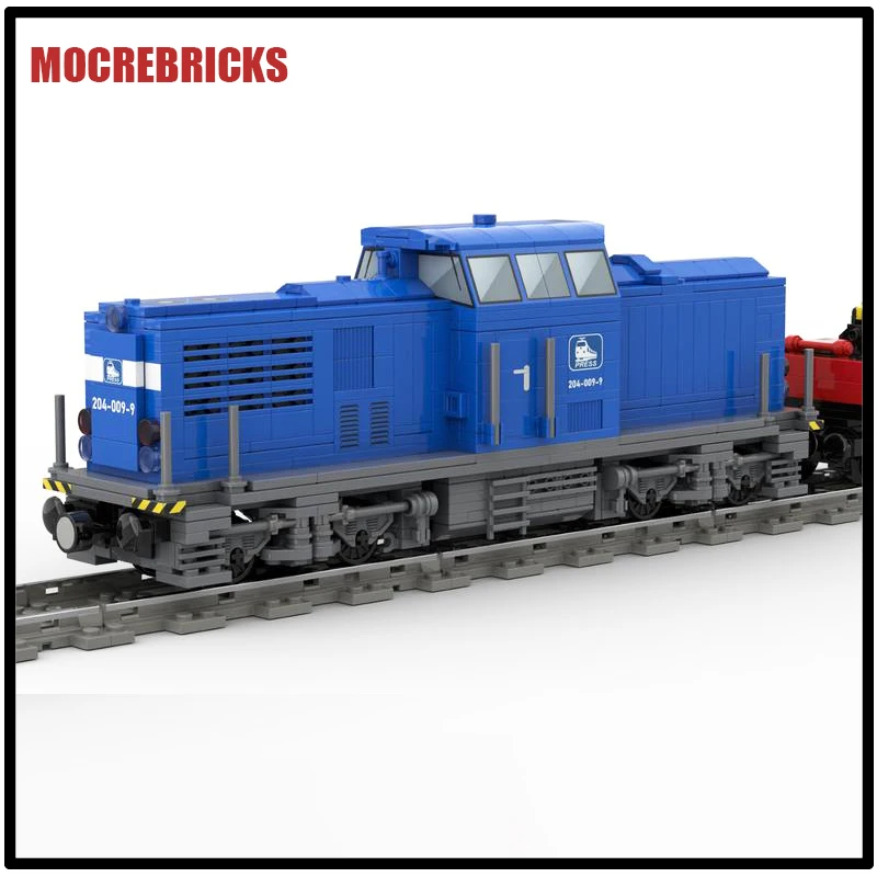 Big Rail Locomotive Emergency Crane Trains Building Blocks Assembly Model Kits Creative Puzzle Fun Kid's DIY Toys Birthday Gifts