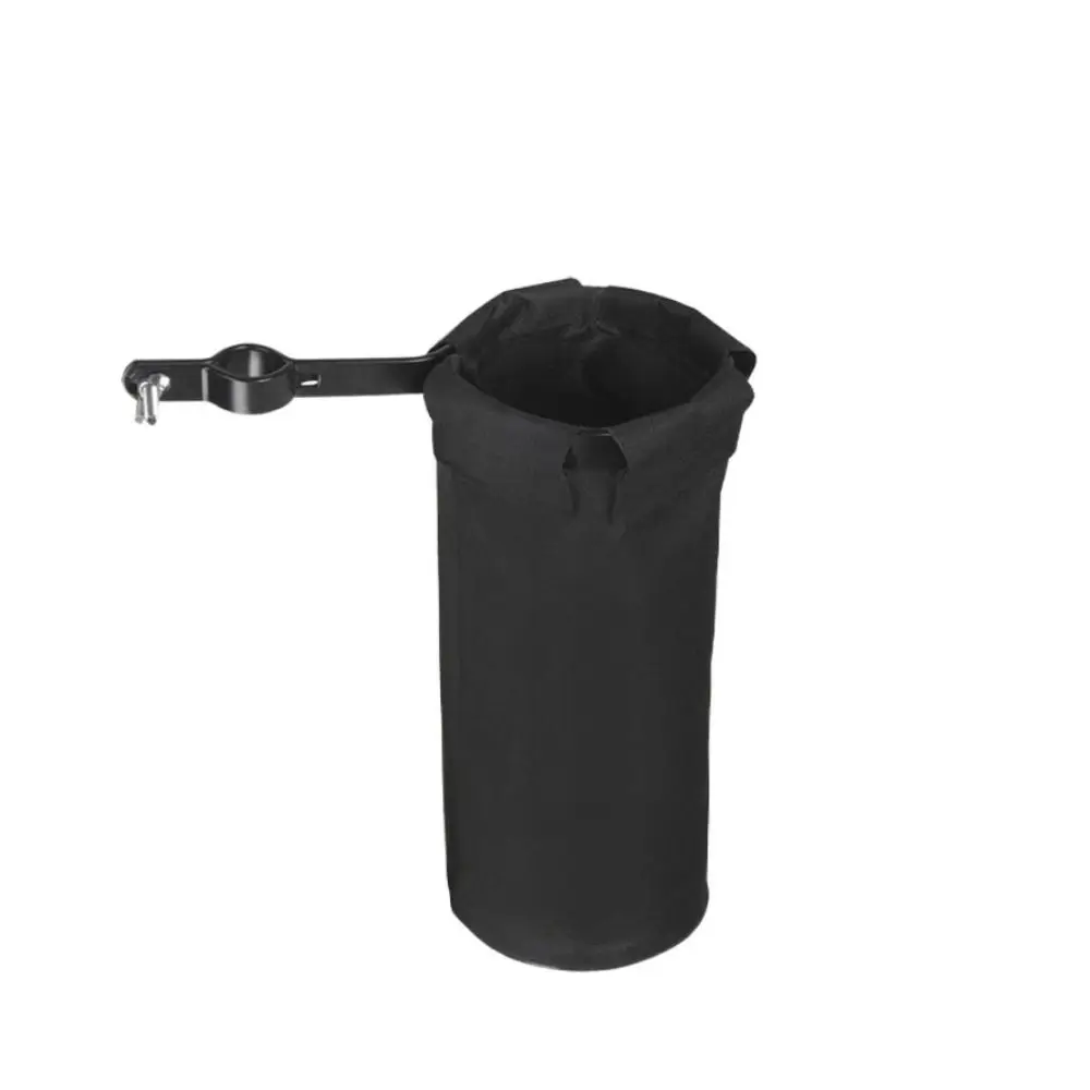 Drumstick Holder Drumstick Tube Bag Metal Clip Oxford Cloth Drumstick Storage Bag Black with Clip Clamp