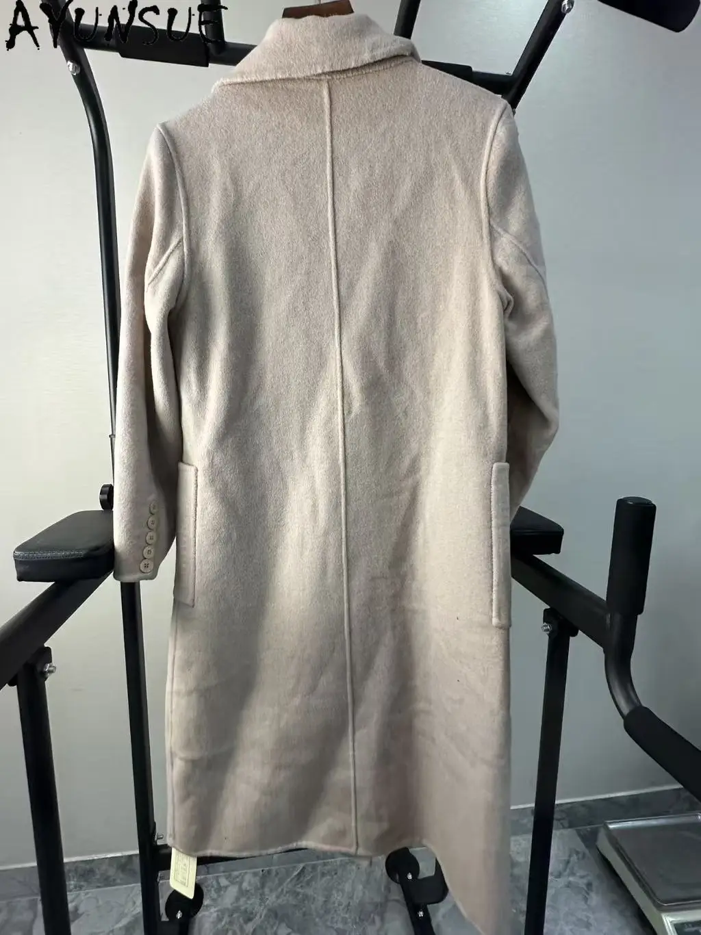 Ayunsue jaqueta de lã real feminina roupas de inverno comprimento médio trench coat mulher promoção única sabores menor sem reembolso sem troca