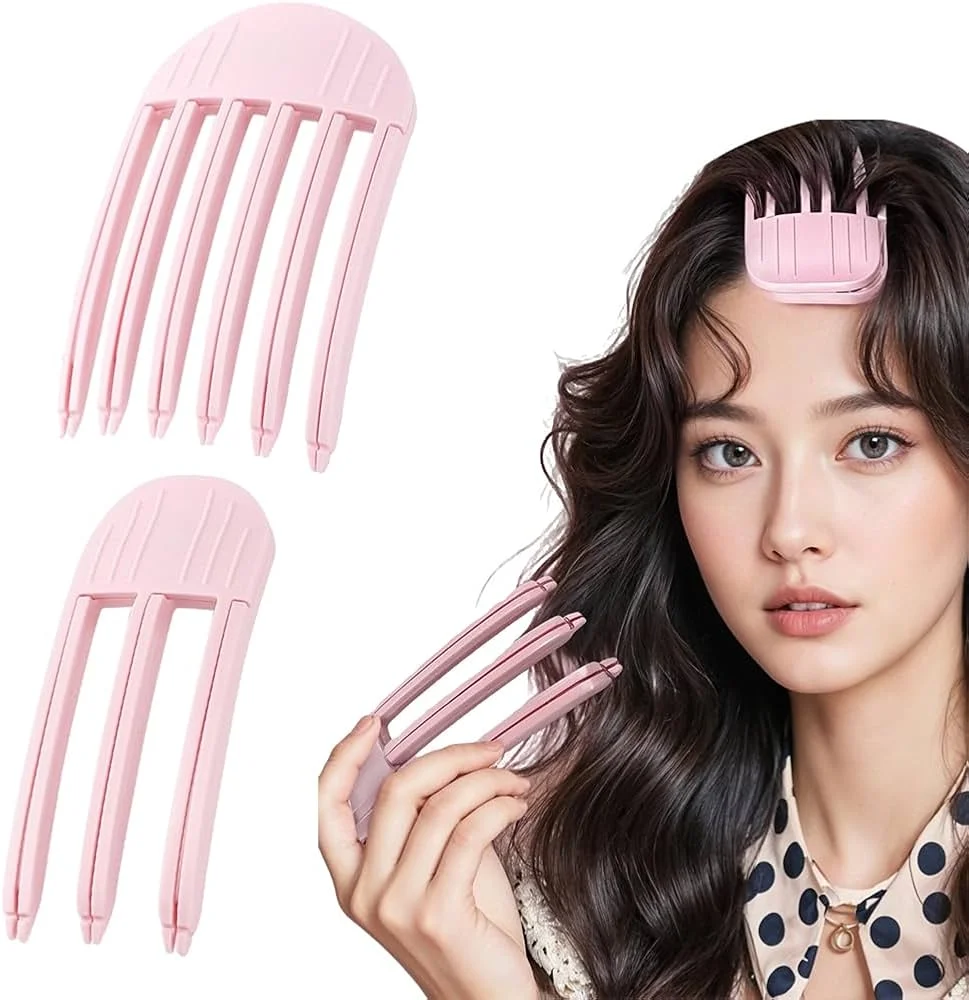 

Пушистая заколка для завивки челки, зажимы для увеличения объема волос без нагрева для женщин, инструмент для укладки без нагрева, модный валик для волос