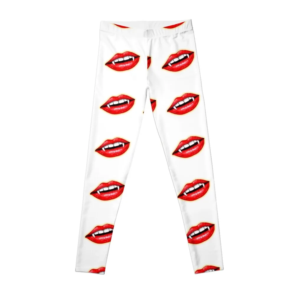 

Full Vamp Lips Leggings gym's sportswear Leginsy push up Womens Leggings