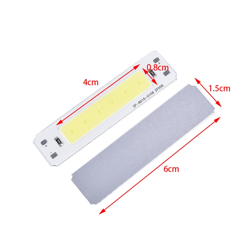 

SN TS 60*15mm 1pc new 5V COB Chip Bar Light Source 2W Strip Light for DIY USB Table Lamp Panel Light