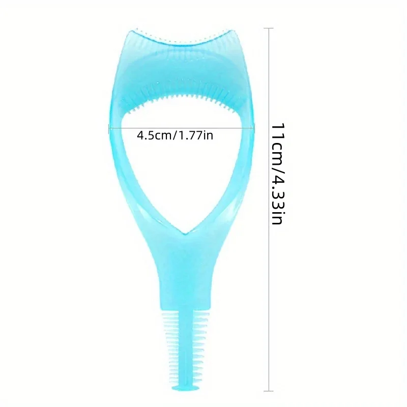 Aplicador protetor rímel, escova de cílios, pente de cílios, delineador para cílios bonitos, 3 em 1, All-in-1