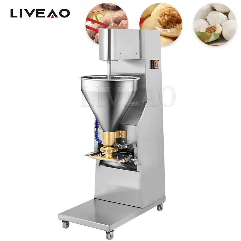 

Electric Beef Meatball Maker Machine Minced Meat Sliced Fish Fillet Kitchen Commercial Fish Ball Forming Machine