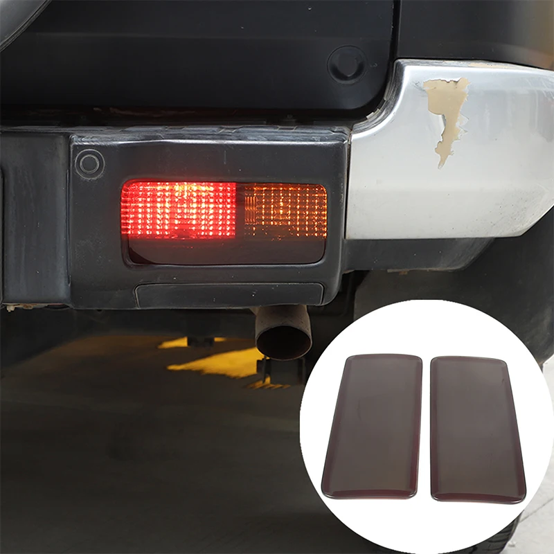 For 2007-2021 Toyota FJ Cruiser ABS Black Car Rear Fog Lamp Cover Sticker Car Exterior Protection Accessories 2Pcs