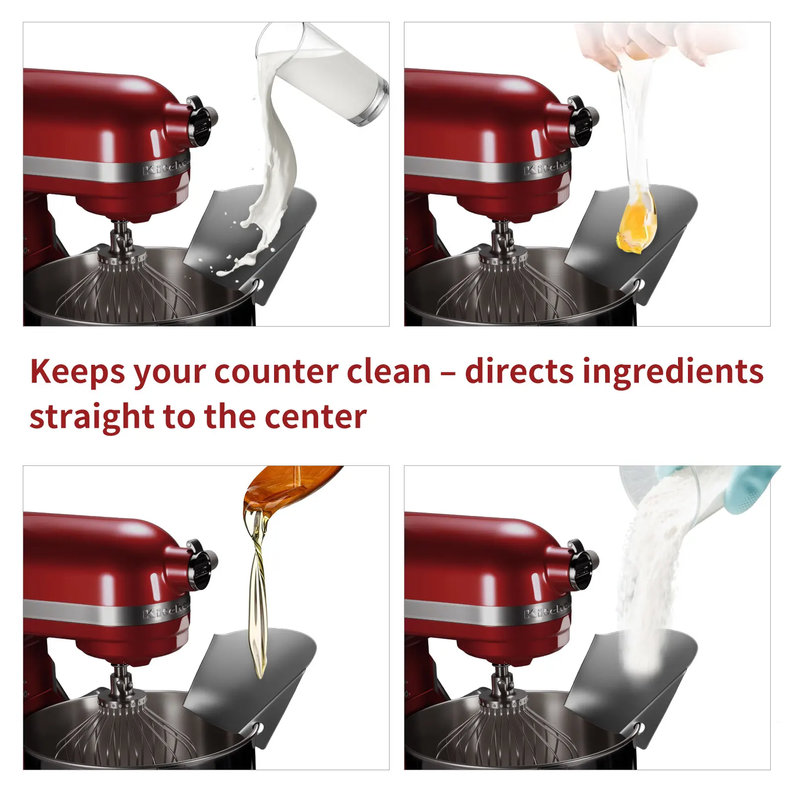 1pc Stainless Steel Tipping Guard for Stand Mixers-Stainless Steel Mixer Bowl Compatible With KITCHENAID TILT-HEAD STAND MIXERS image 4