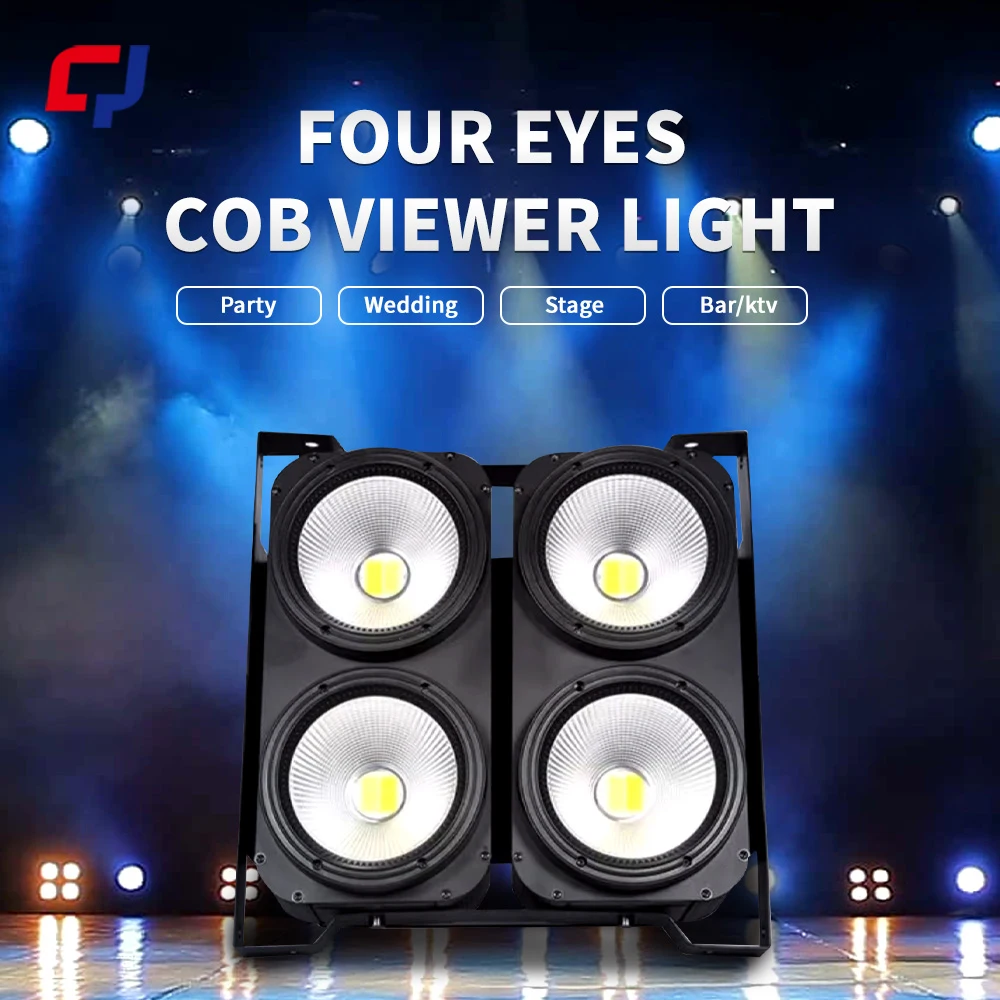 

Audience lights with four eyes COB Face light Blinder DMX512 Warm White Wedding Concert Bar Stage Lighting panel high power