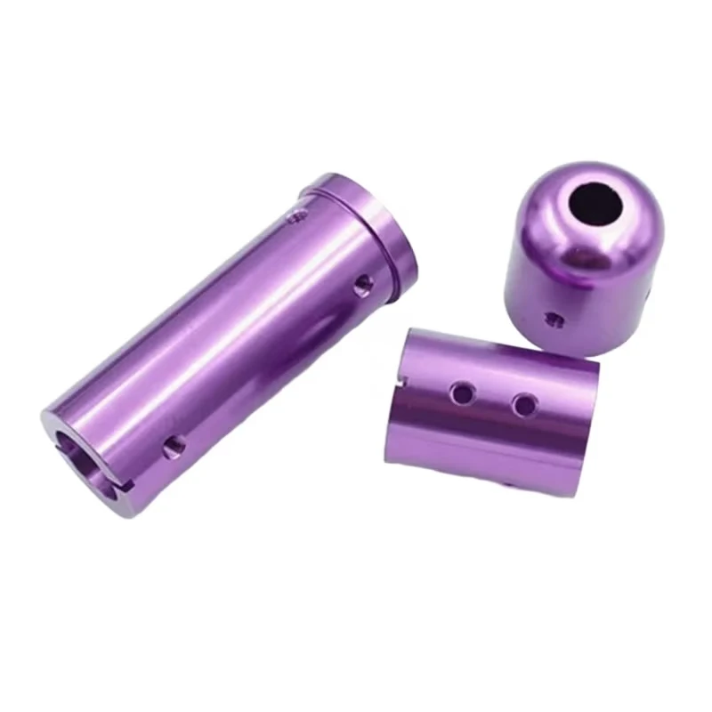 CNC Parts Rapid Metal Prototyping Purple irregular mechanical fittings