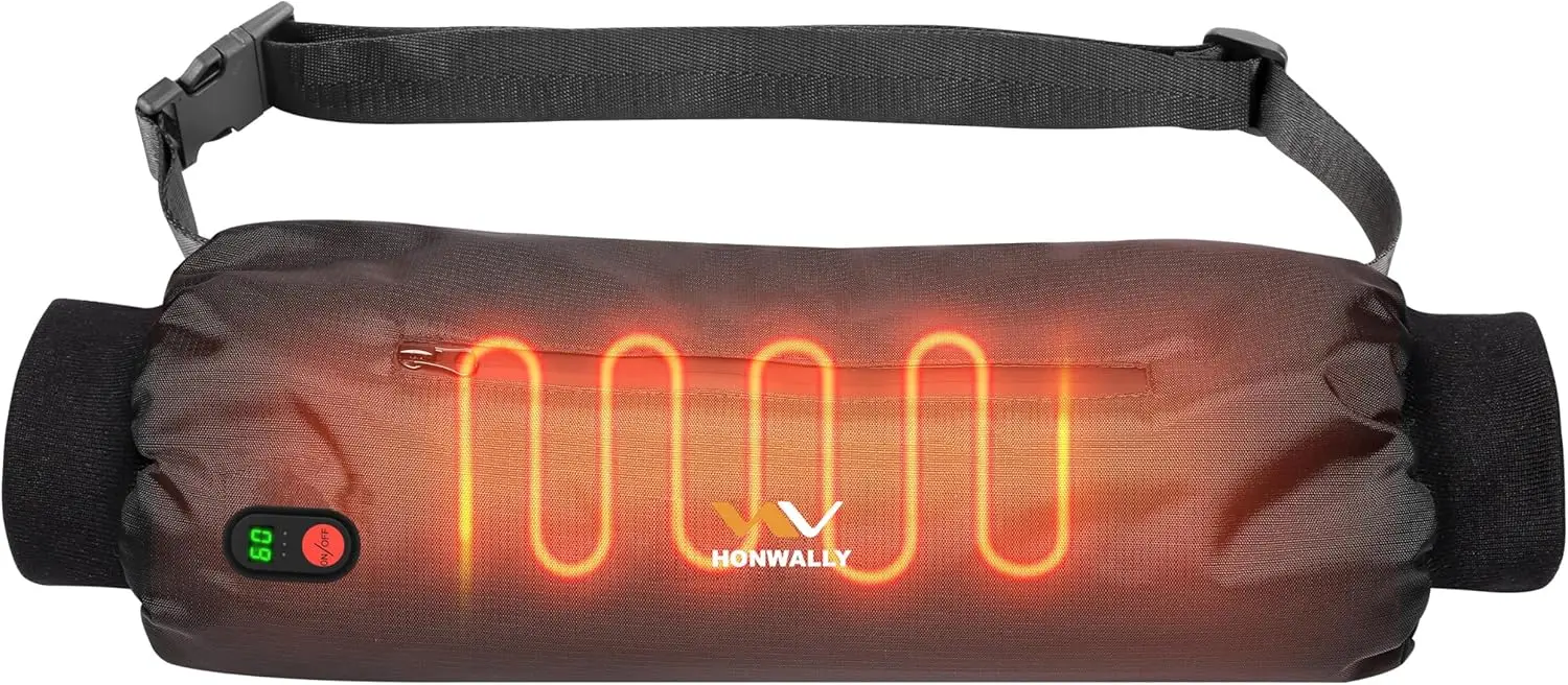 

USB-грелка для рук с дисплеем температуры, двусторонний нагрев для занятий спортом на открытом воздухе и в холодную погоду