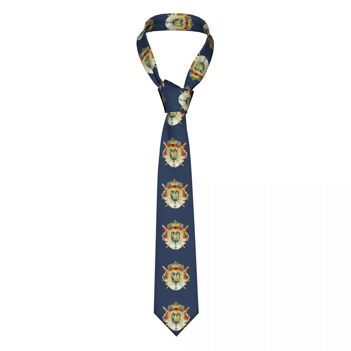 

Formal French Empire Napoleon Neck Ties for Wedding Custom Men Coat Of Arms of France Neckties