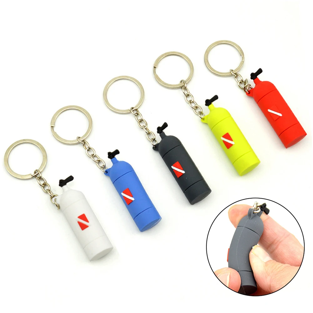 

1X Air Tank Keychain 6.5CM x 2CM x 1.8CM Diver Diving Gifts Bag Decoration Gift For Suba Diving Lover Hot Diving Lovers Souvenir