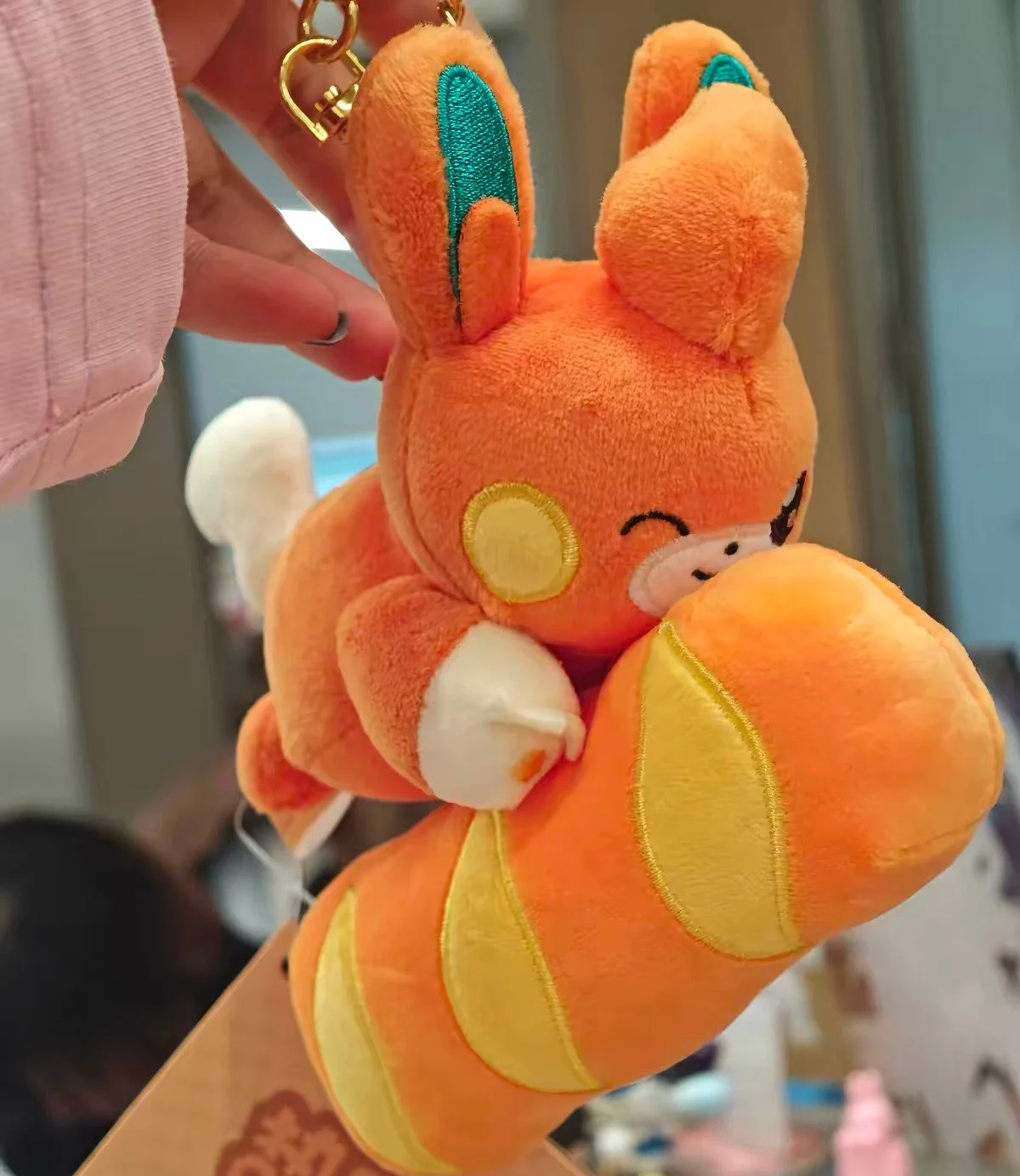 porte-cles-en-peluche-authentiques-pokemon-de-la-serie-warm-bakery-collection-pikachu-snorlax-bidoof-slowpoke-–-decoration-de-sac-jouets-cadeaux