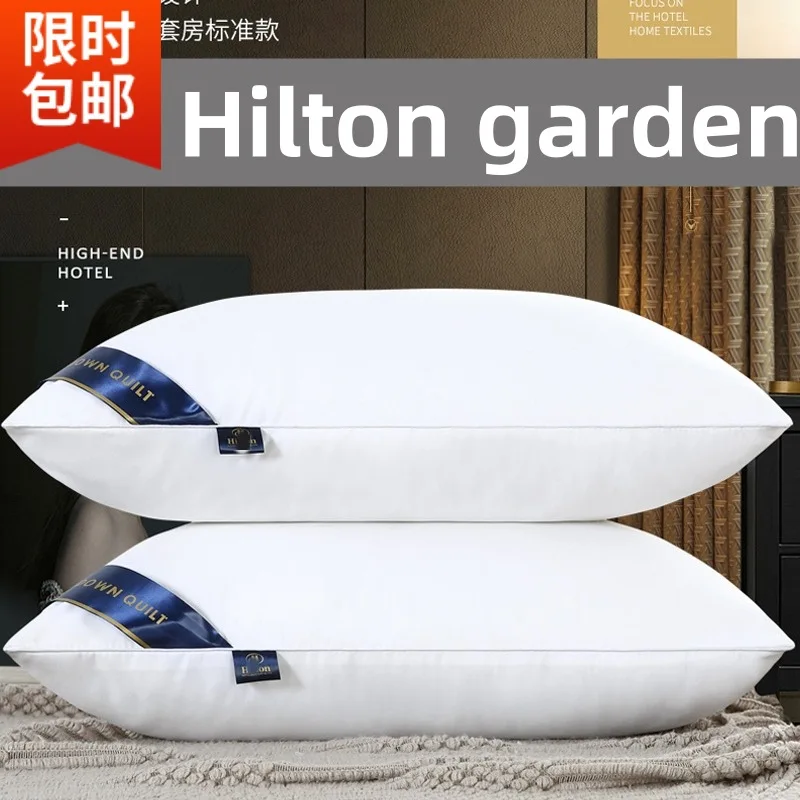 48x74cmPillow Core Hotel Pillows High-Low Massage Pillow Does Not Collapse a Pair of Cervical Support Home Soft and Comfortable