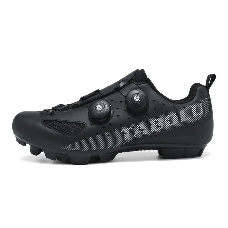 Men's MTB Mountain Bike Shoes Flat-Bottomed Breathable Indoor Cycling Training Shoes Cross-Country Mountain Bike Sports Shoes