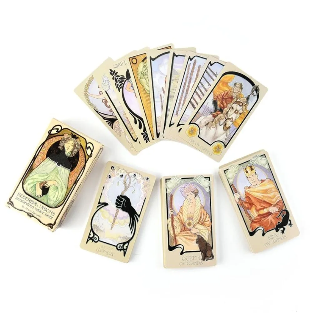 Ethereal Visions Illuminated Tarot Cards Deck Board Table Games For Party