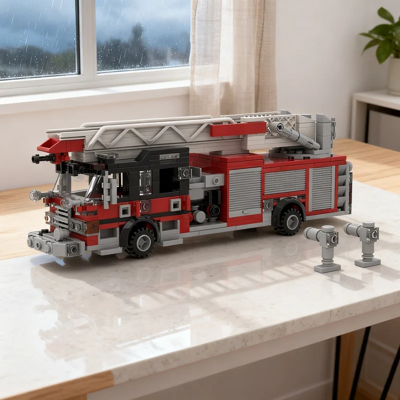 

Набор строительных блоков MOC: Простая модель городского пожарного грузовика, 432 детали. Креативный подарок для самостоятельной сборки, декор для дома и офиса. Премиум-качество для взрослых и детей.