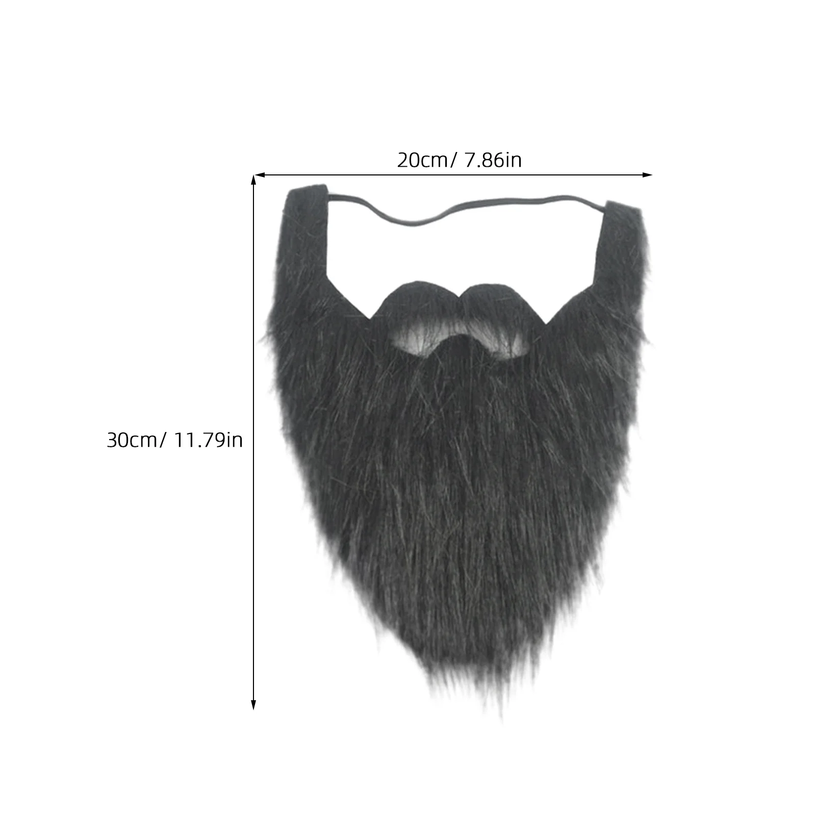 1pc Men Costume Cosplay Props Fake Beard Wigs Cloth Beard Stage Performance Props For Halloween Party Dress Up