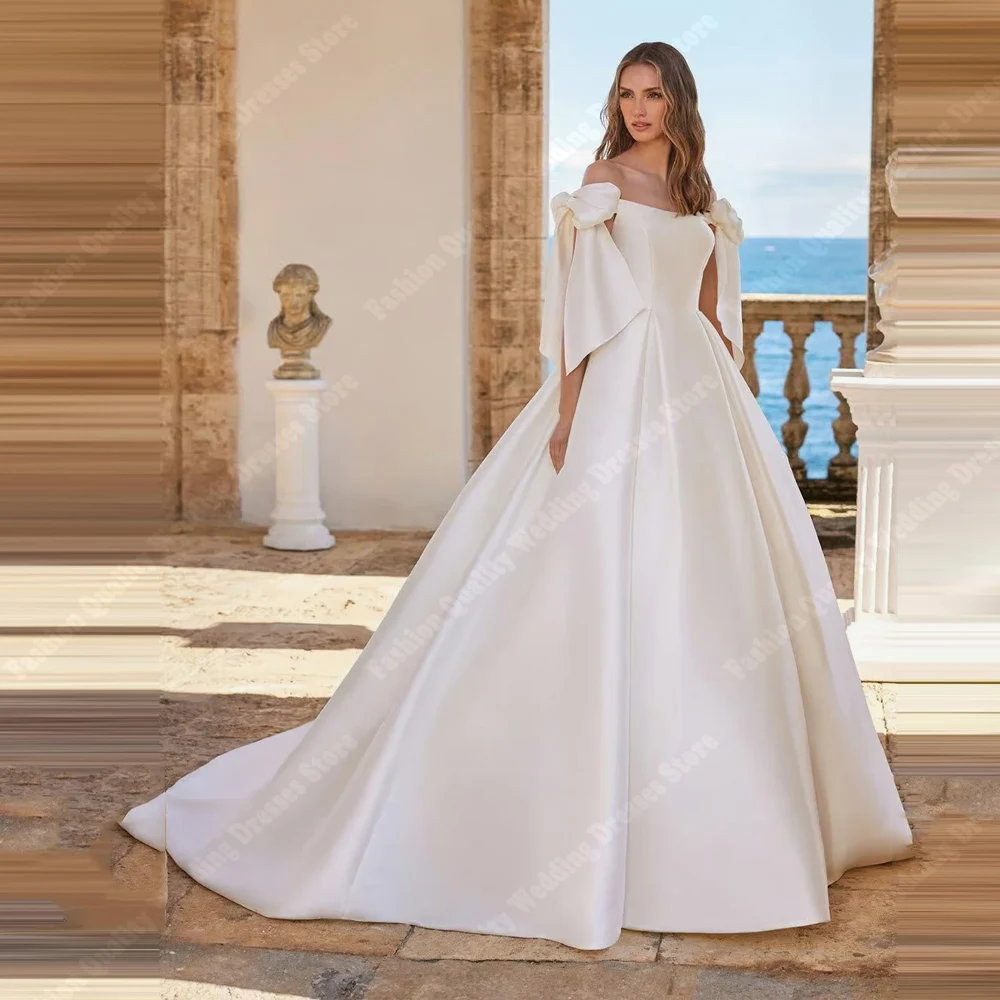 One-Shoulder A-Line Women Wedding Dresses Charming Chiffon Princess Bride Gowns Formal Banquet Vestidos De Novia 2025 Customized