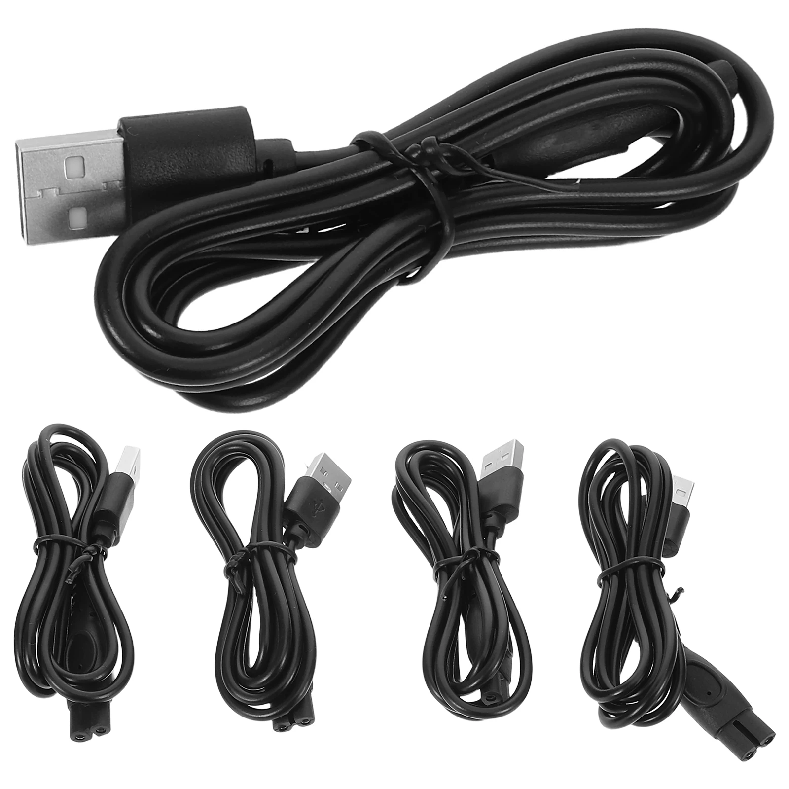 

5Pcs USB Charging Cable Shaving Machine Adapter Compatible Shaver Faster Power Charging Cord Replacement