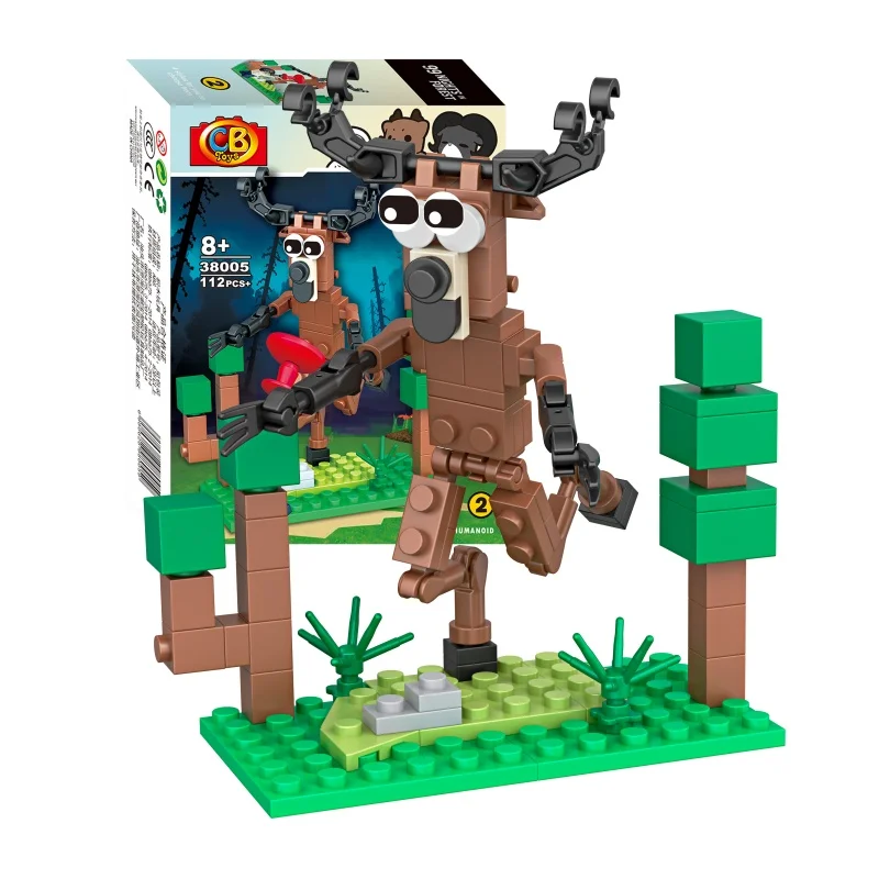 جديد 99 ليلة ليلة الرعب لعبة اللبنات في الغابة الوحش الغزلان الطوب للبنين اللعب هدايا عيد الميلاد عيد الميلاد #3