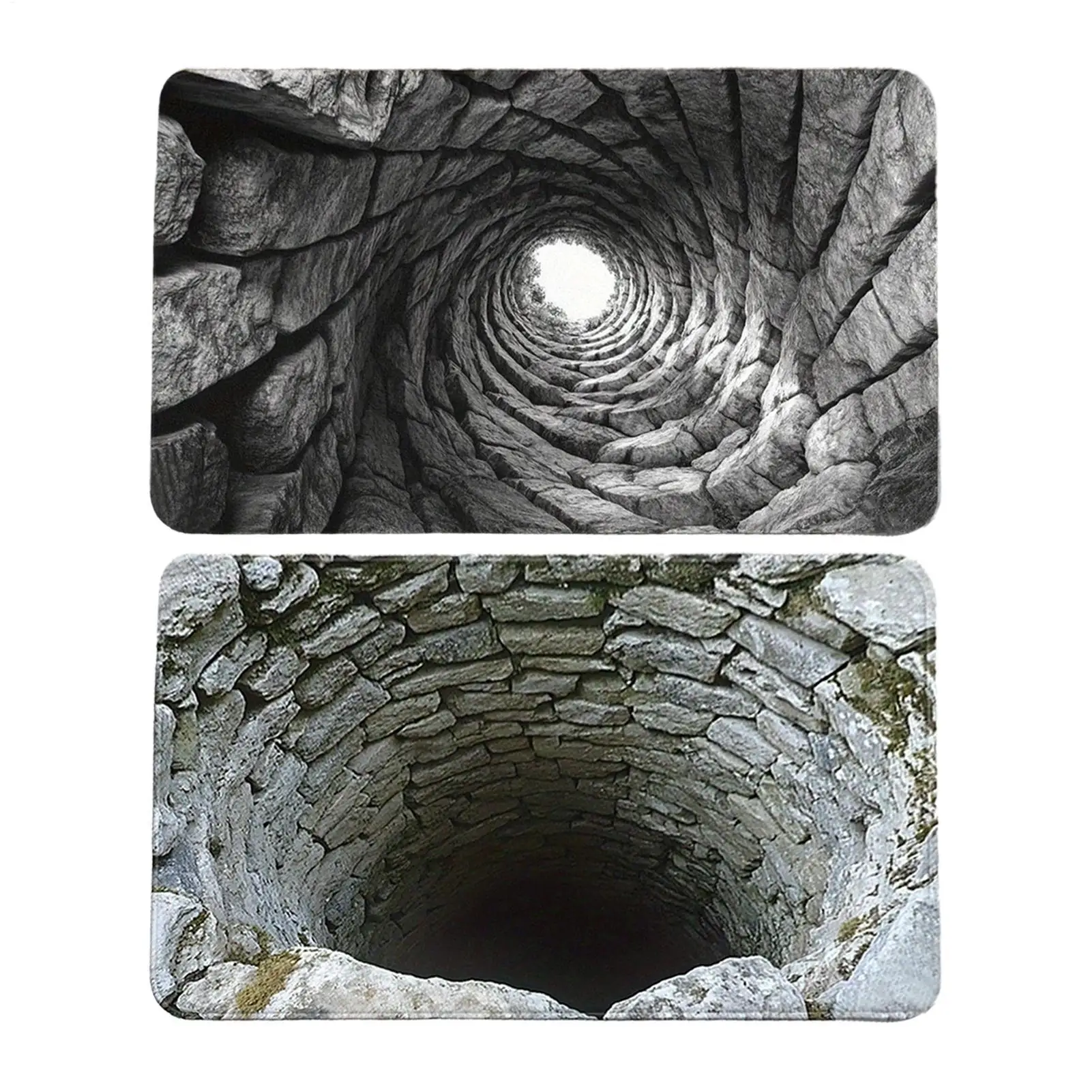 3D Optical Illusion Crack Vortex Deep Hole Carpet Decor Floor Mat Bedroom Leisure Area Carpets Sofa Soft Bedside Non-slip Rugs