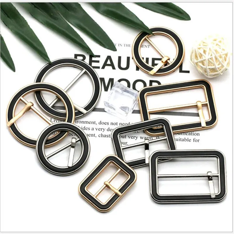 Alloy Metal Belt Buckles Shoes Bags Slider Pin Buckle DIY Decoration Suit Dress Sew Accessories 20pcs