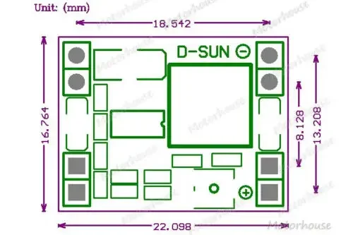 Mini DC-DC Buck Step-down Volt Regulator Module DC 4.5v-28v a DC 3.3v 5v 9v 12v 3A Regolabile Convertitore di Tensione