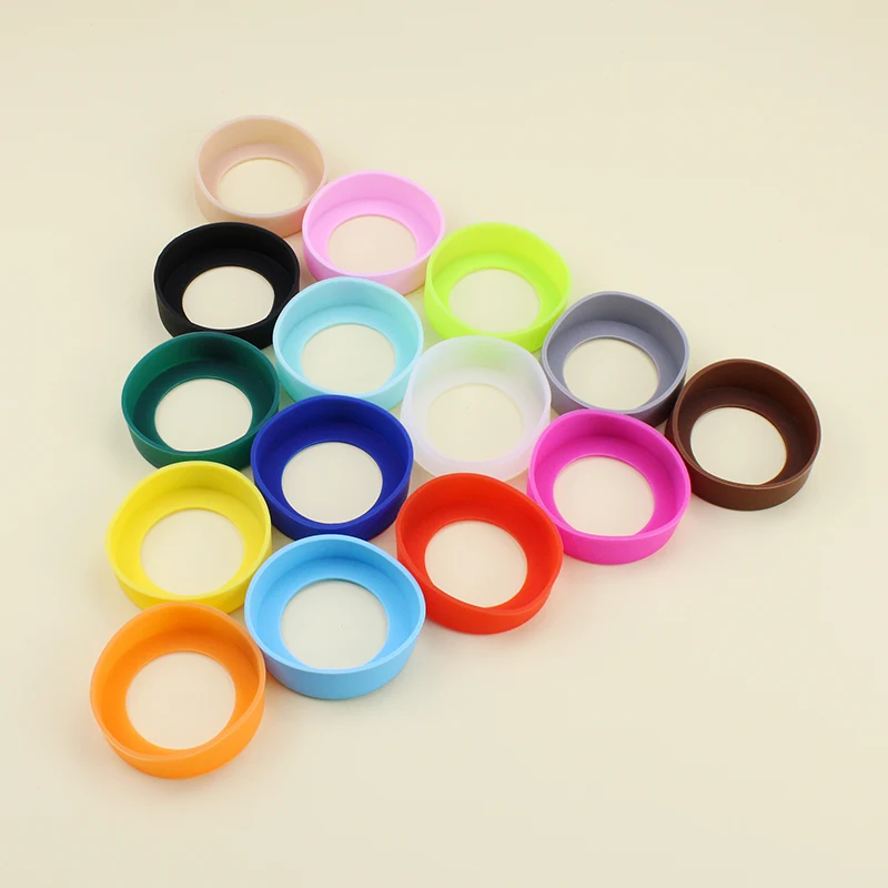 70MM Silicone Cup Bottom Cover Coaster Sleeve Water Cup Cover Anti-skid Silicone Cup Coaster Bottle Cover