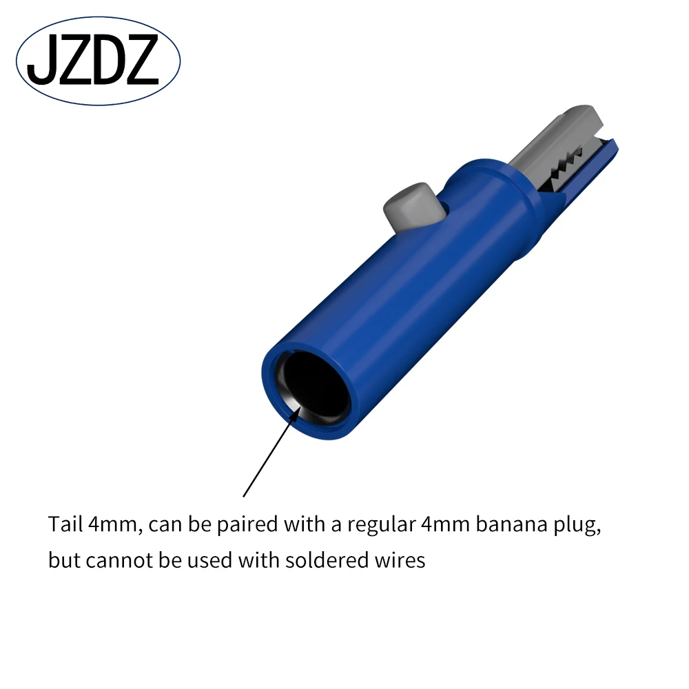 JZDZ 51mm Alligator Clip DIY Push Button Type Full Protective Insulated Electrical Clips J60030