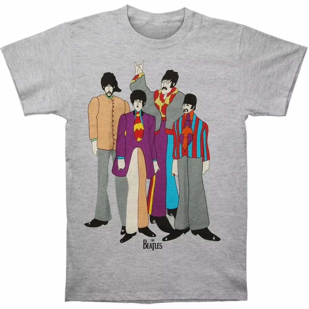 

Beatles Submarine Vintage Men's T-Shirts Luxury Clothing for Men and Women Y2K 2026 New Grey Oversized Clothing
