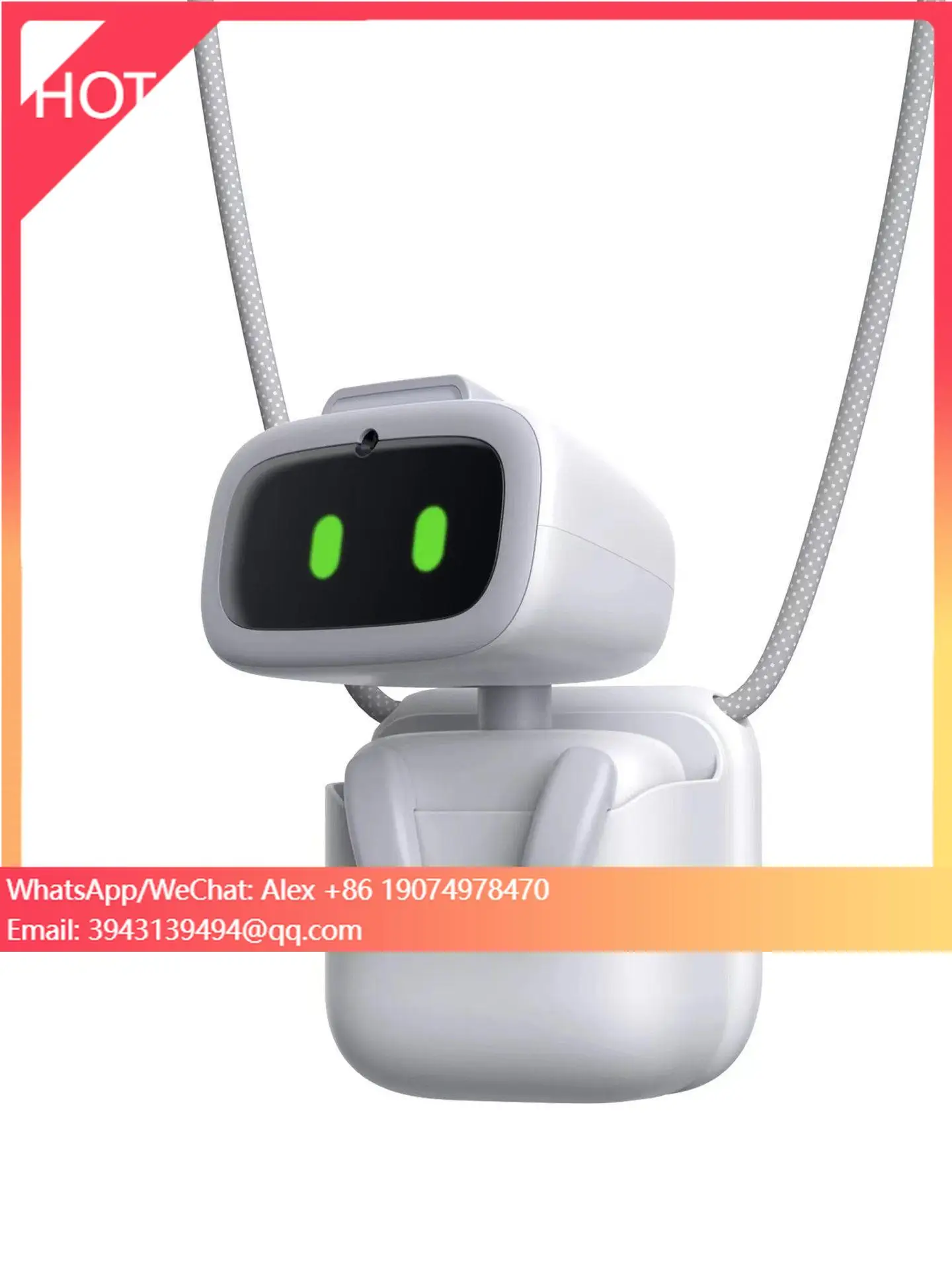 New Released AIBI Smart AI Robot Plastic Pocket Toy Emotional Interactive Companion Electronic Pet Gift