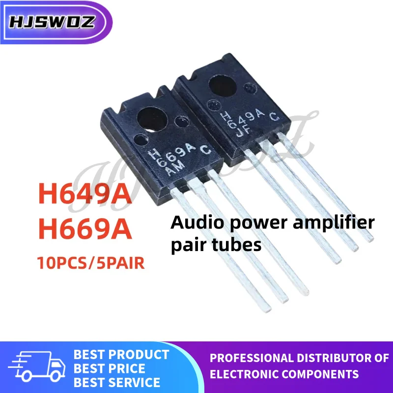 10pcs/5pairs New Imported Original 669A 649A HSD669A HSB649A TO-126 HSB649A-C HSD669A-C H649/H669 Power amplifier transistor