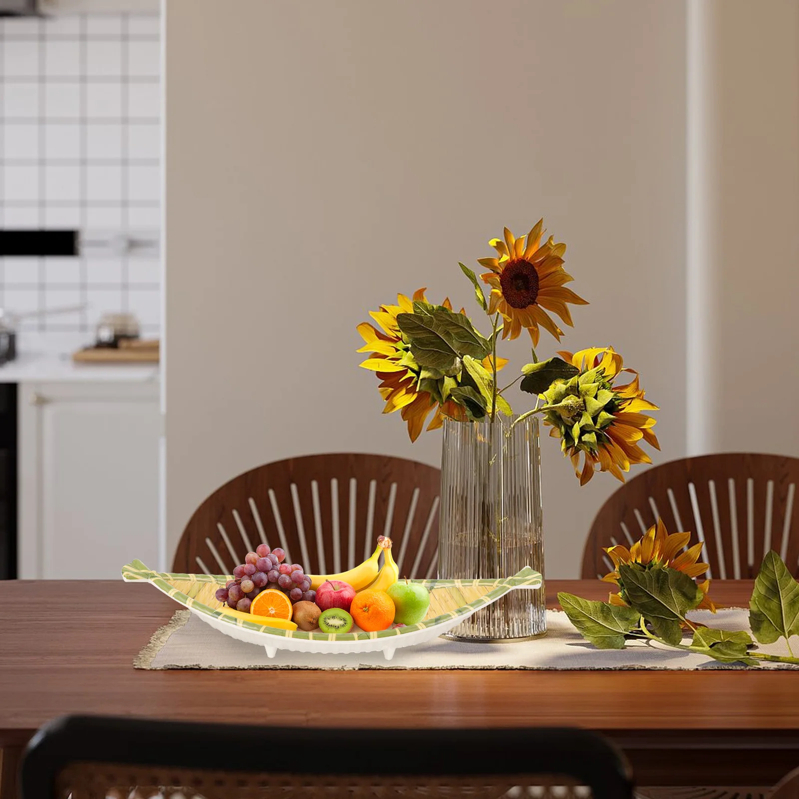 

Изысканная сервировочная тарелка для закусок, декоративный поднос для еды, нескользящая многофункциональная тарелка для домашней вечеринки, пикника в стиле кантри