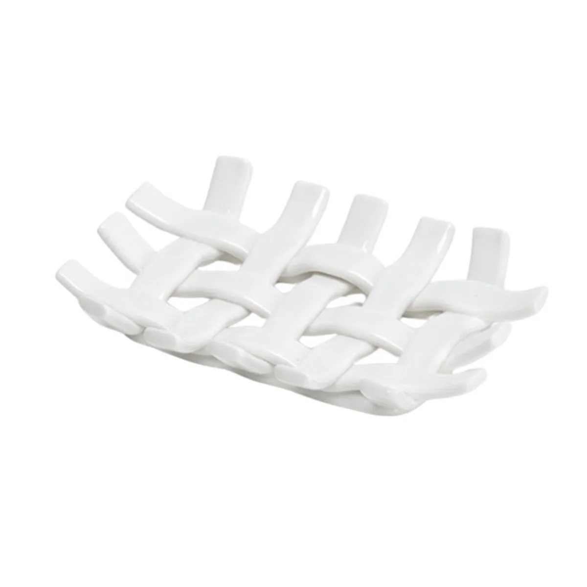 

ELBA_Nordic Handmade Woven Shape Ceramic Soap Dish Bathroom Accessory
