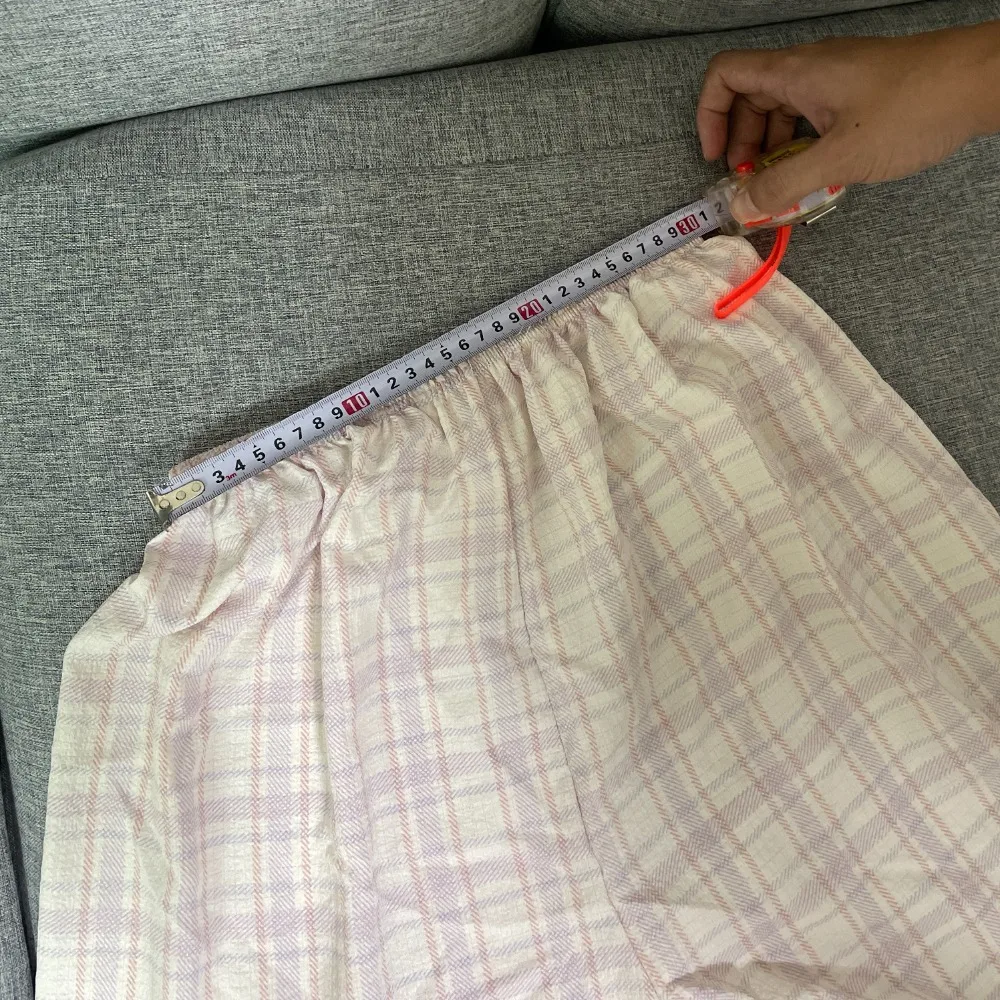 

Soft Stripe Plaid Casual Pants Women Wide Leg High Waist Girls’ Sleepwear Pajamas Nightwear Sweet Trousers Spring Autumn