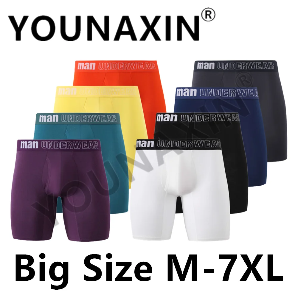 

1 Pcs Big Size Men Underwear Panties Knickers Underpants Long Undies Crotch Opening Boxers Briefs M L XL 2XL 3XL 4XL 5XL 6XL 7XL