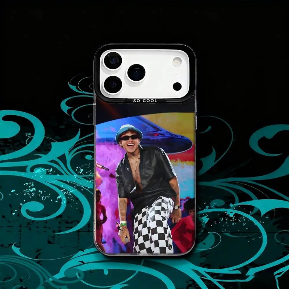 حافظة هاتف Rapper B-BEELE Tour 2025 لهواتف iPhone 17,16,15,14,13,12,X,8,Pro,Max,Plus,SE4,Air, Mini HD Black IMD Matte