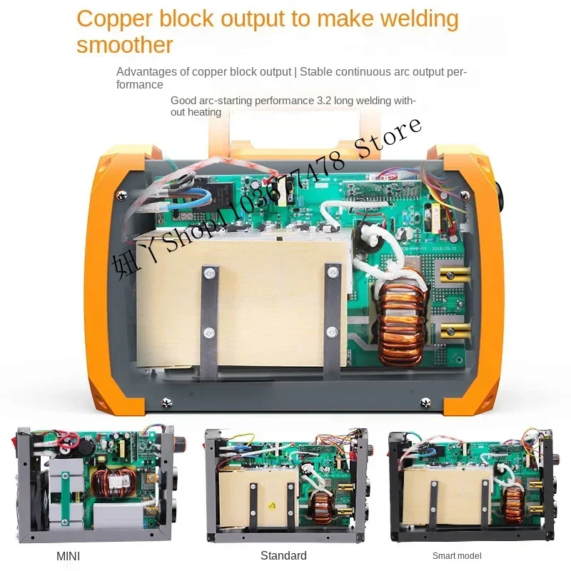 

ZX7-315 Copper Core Small Household 220V Mini Welder Inverter Hand Welder 3.2 Long Soldering Automatic