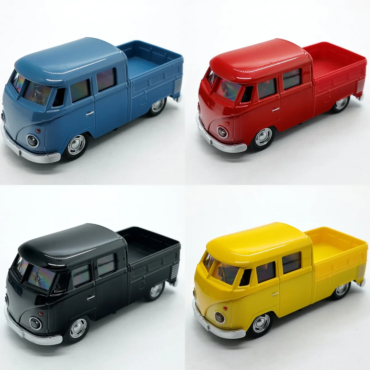 Modèle de voiture en alliage rétro 1:36, Simulation de Bus à Double siège, ramassage, jouets de voiture de Transport, ornements de bureau, jouets de voiture à retirer