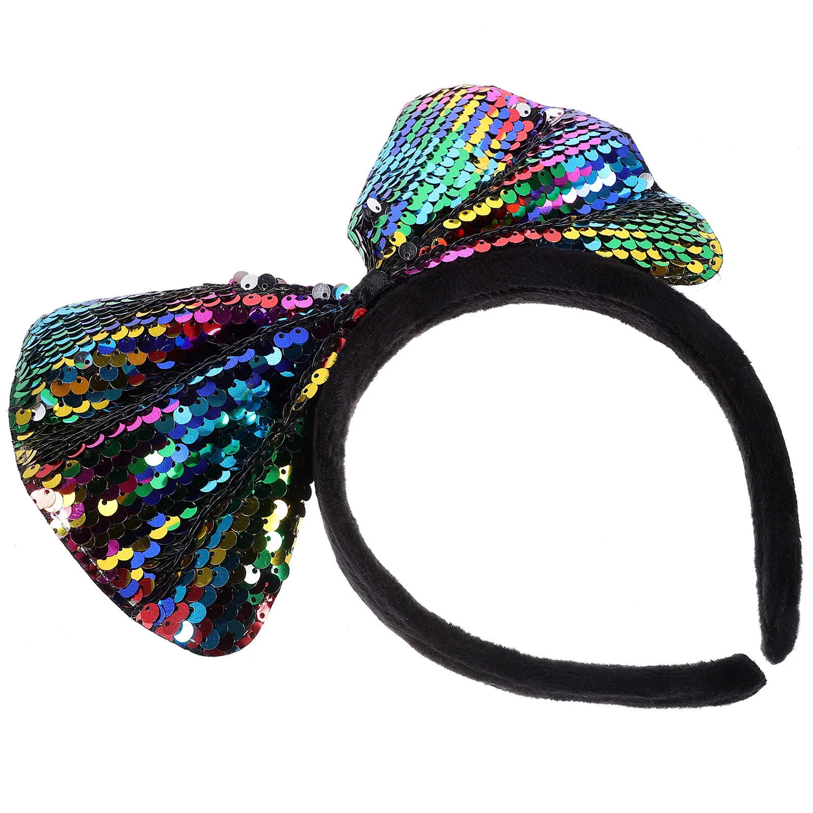 

Sequin Bow Bright Color Hair Accessories for Women Girl Hair Accessories For Women Party Cosplay Large Bow Comfortable Texture