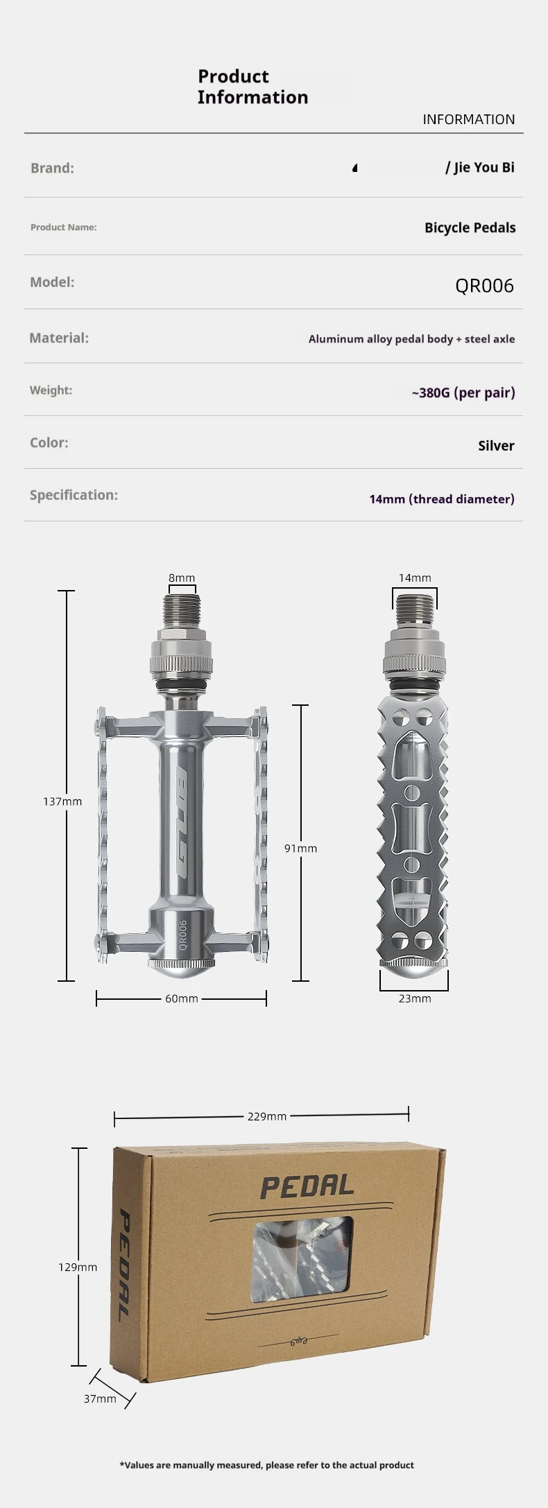 GUB QR006 Schnellspann-Faltpedale im Retro-Stil mit 3 gedichteten Lagern, ultraleichte Aluminiumlegierung, rutschfeste MTB-Fahrradpedale – Detail 11