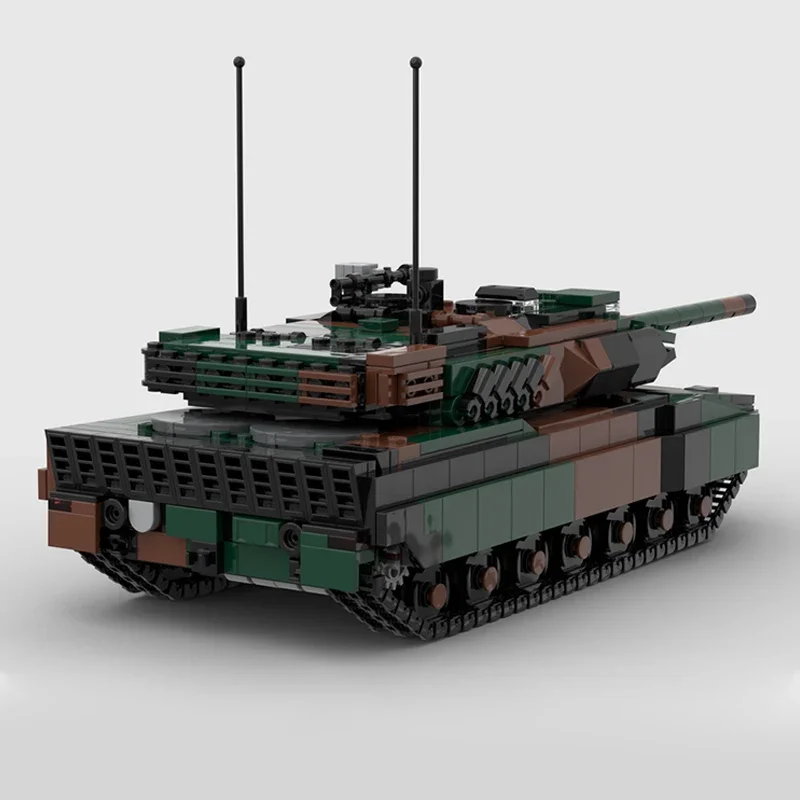 Military Weapon Model Moc Building Bricks Leopard 2A7V Tank Technology Modular Blocks Gifts Christmas Toys DIY Sets Assembly