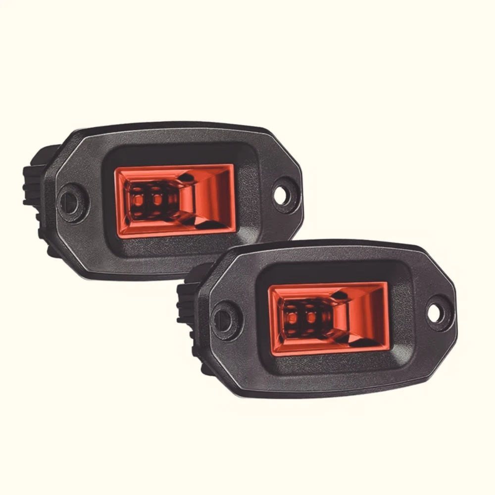 ZF-S Barra  luz  inundación LED todoterreno  20W, montaje empotrado  4 pulgadas, luz  trabajo antiniebla para Jeep SUV UTV